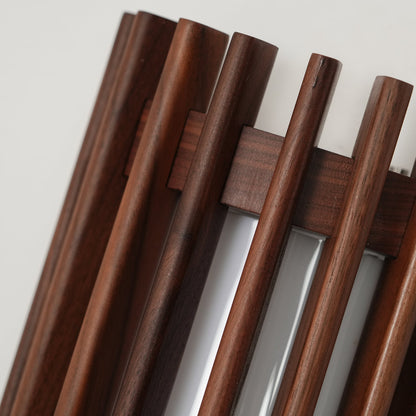 Wall Light | Walnut Slat Wood Design