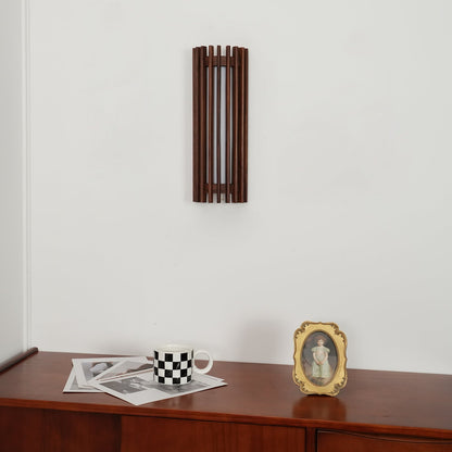 Wall Light | Walnut Slat Wood Design