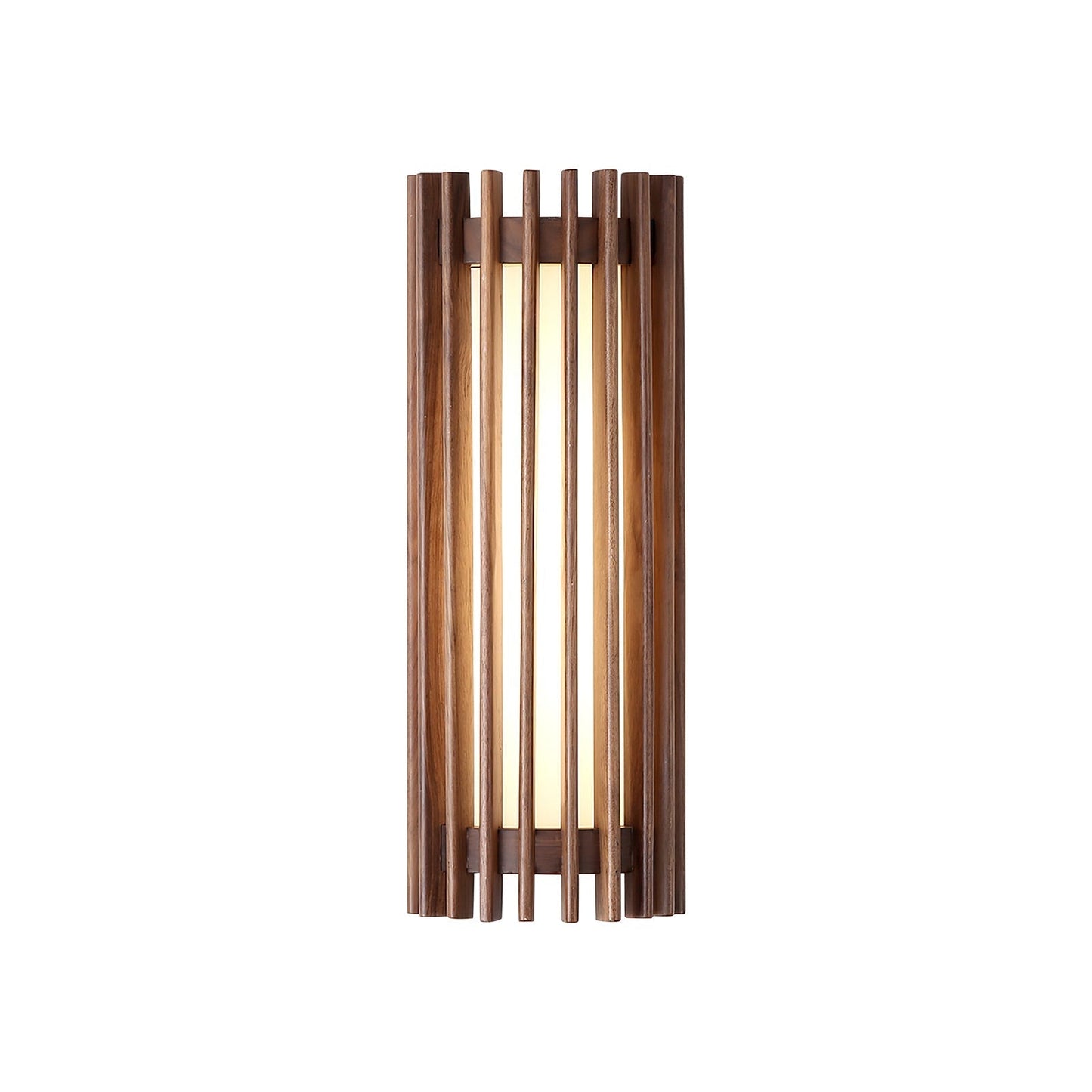 Wall Light | Walnut Slat Wood Design