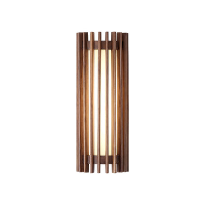 Wall Light | Walnut Slat Wood Design