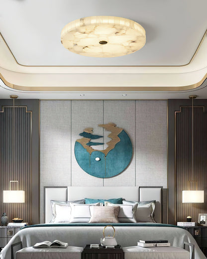 Ceiling Light | Marble Effect Flush Mount