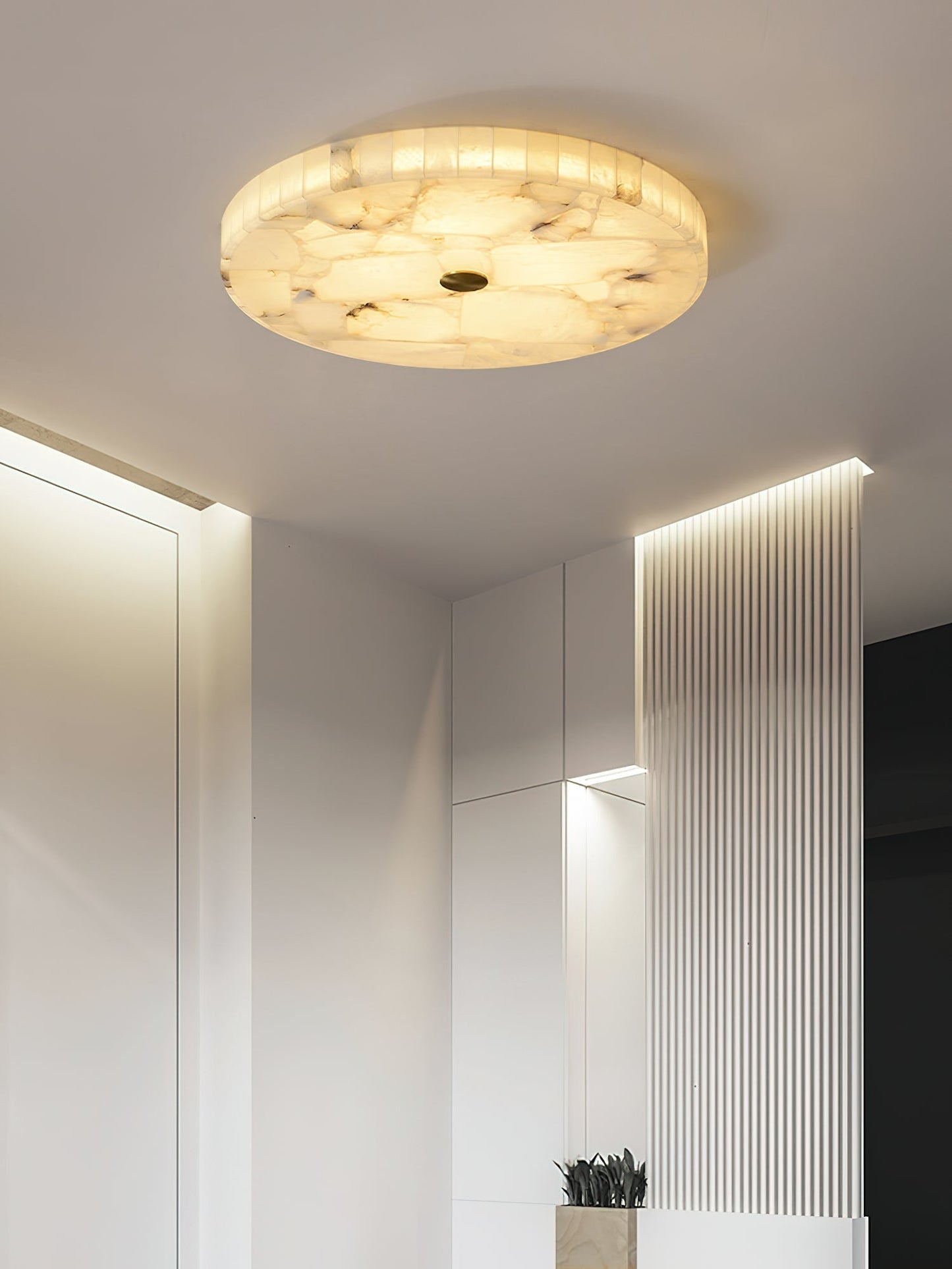 Ceiling Light | Marble Effect Flush Mount