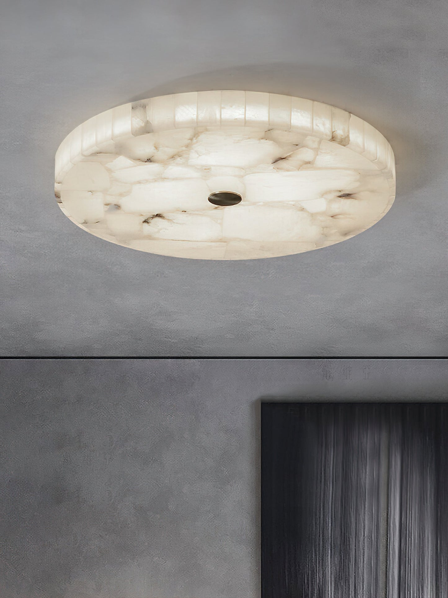 Ceiling Light | Marble Effect Flush Mount