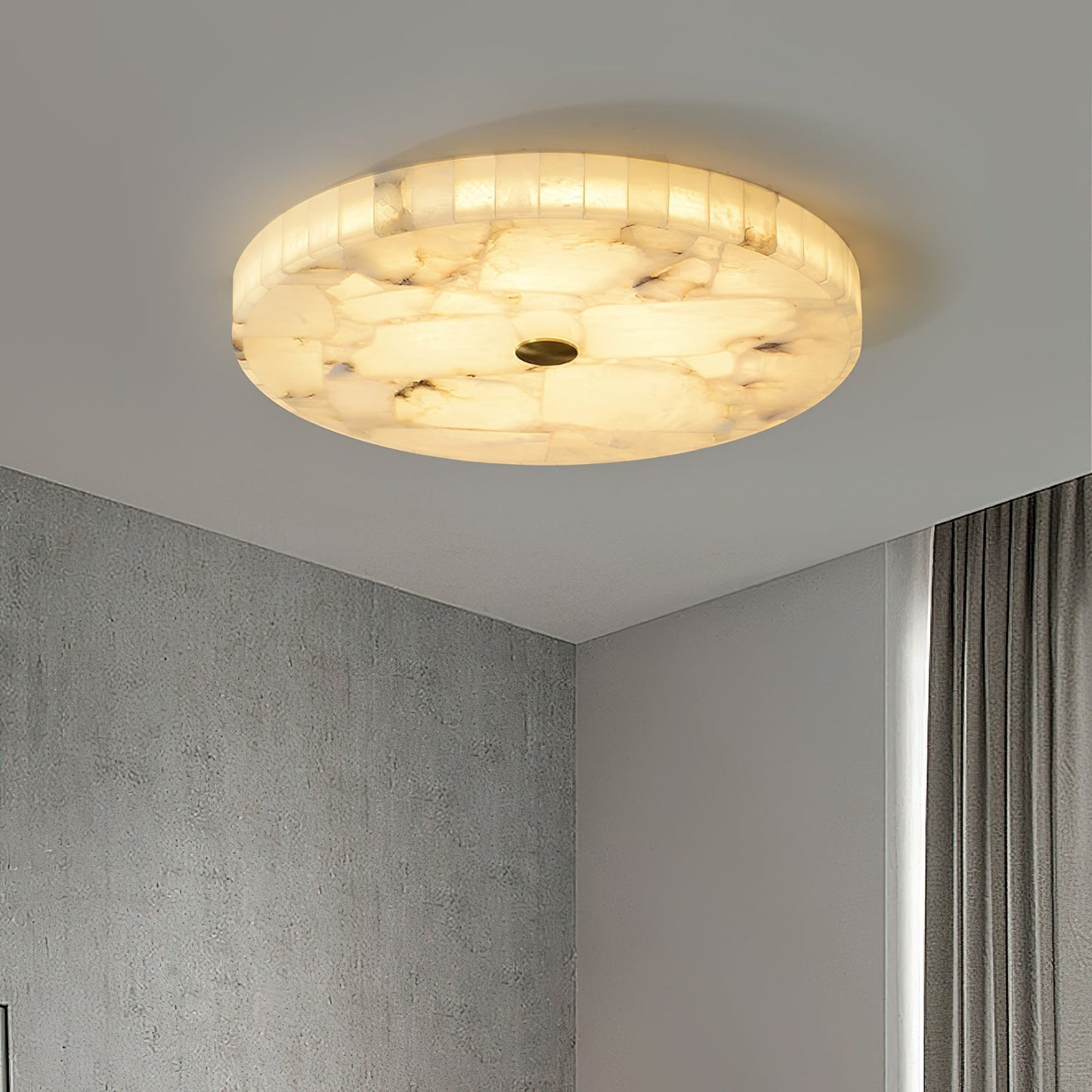 Ceiling Light | Marble Effect Flush Mount