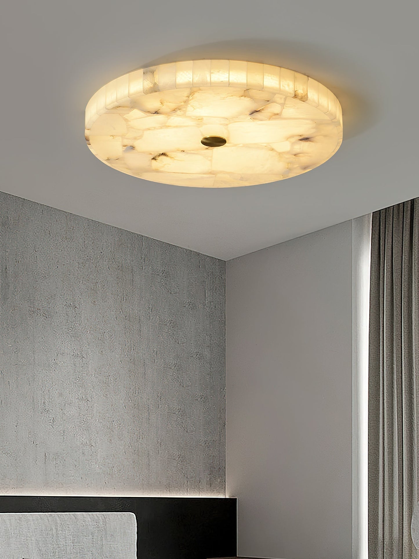 Ceiling Light | Marble Effect Flush Mount