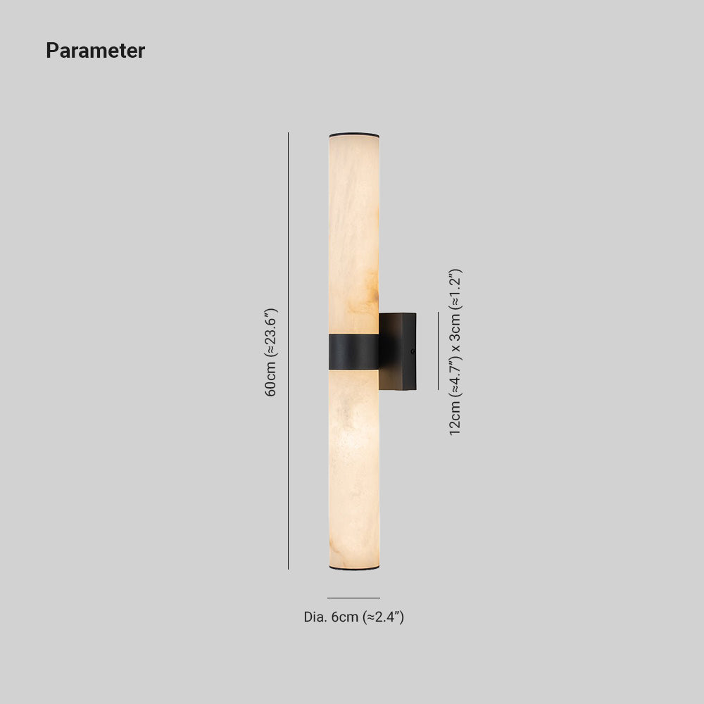 Wall Light | Alabaster Cylinder LED Design