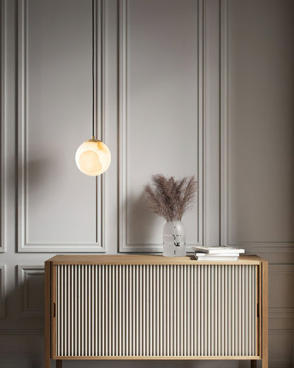 Pendant Light | Natural Stone Globe Design