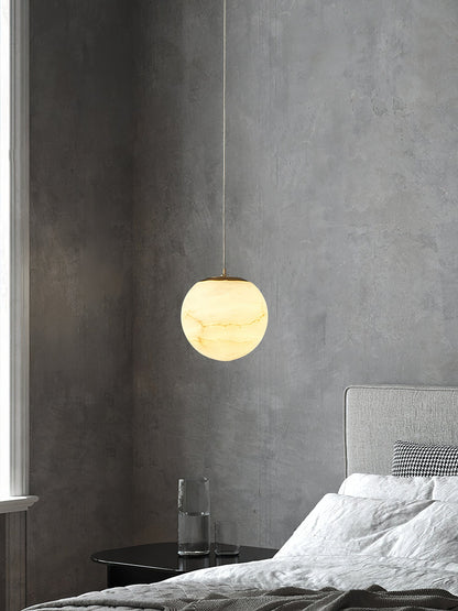 Pendant Light | Natural Stone Globe Design