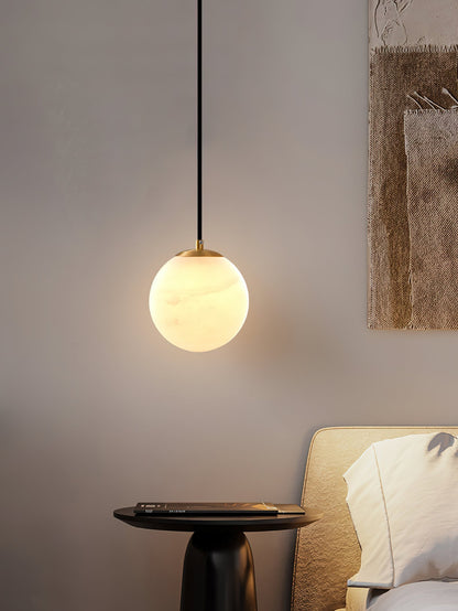 Pendant Light | Natural Stone Globe Design