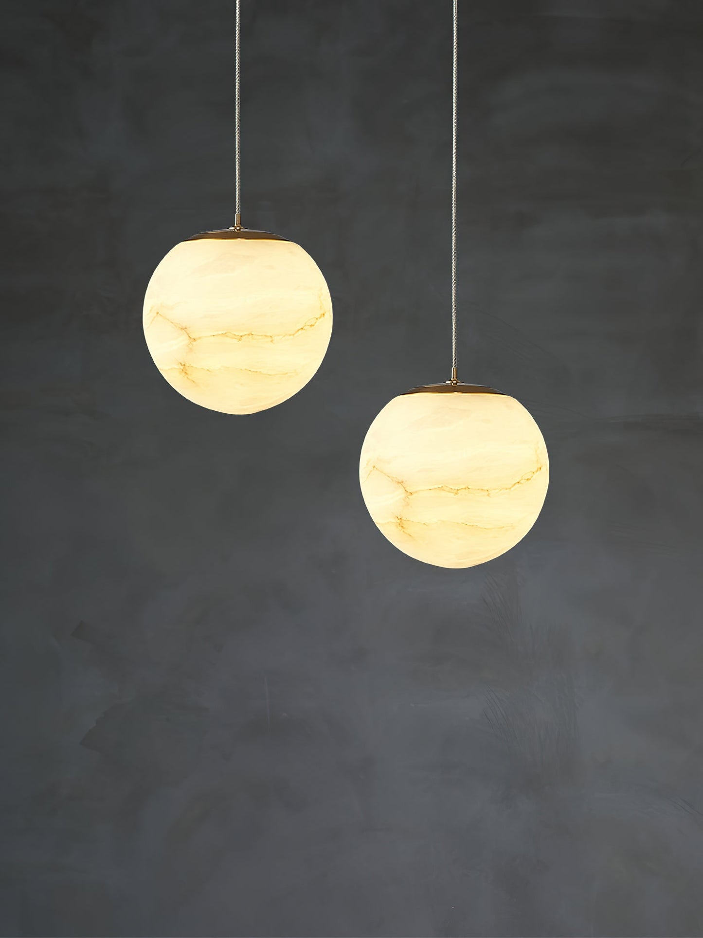 Pendant Light | Natural Stone Globe Design