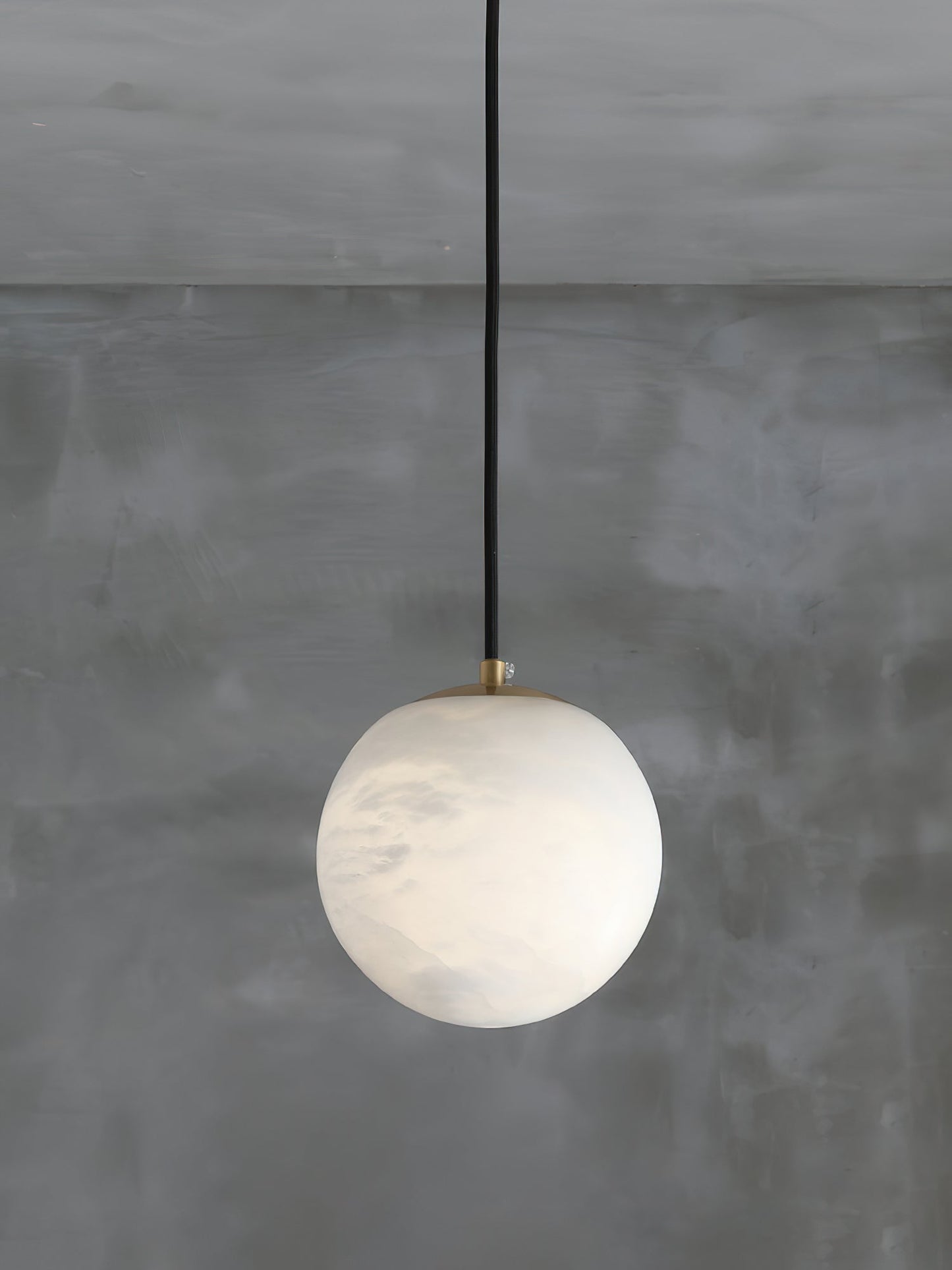 Pendant Light | Natural Stone Globe Design