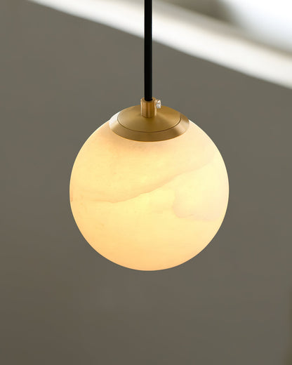 Pendant Light | Natural Stone Globe Design