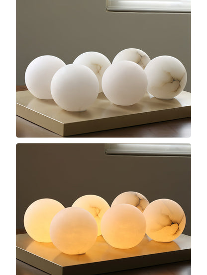 Pendant Light | Natural Stone Globe Design