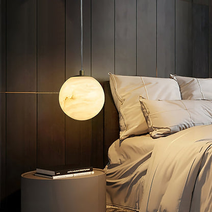 Pendant Light | Natural Stone Globe Design