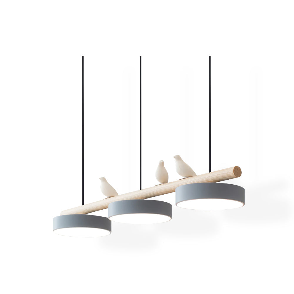 Pendant Light | Wood Beam Bird Design