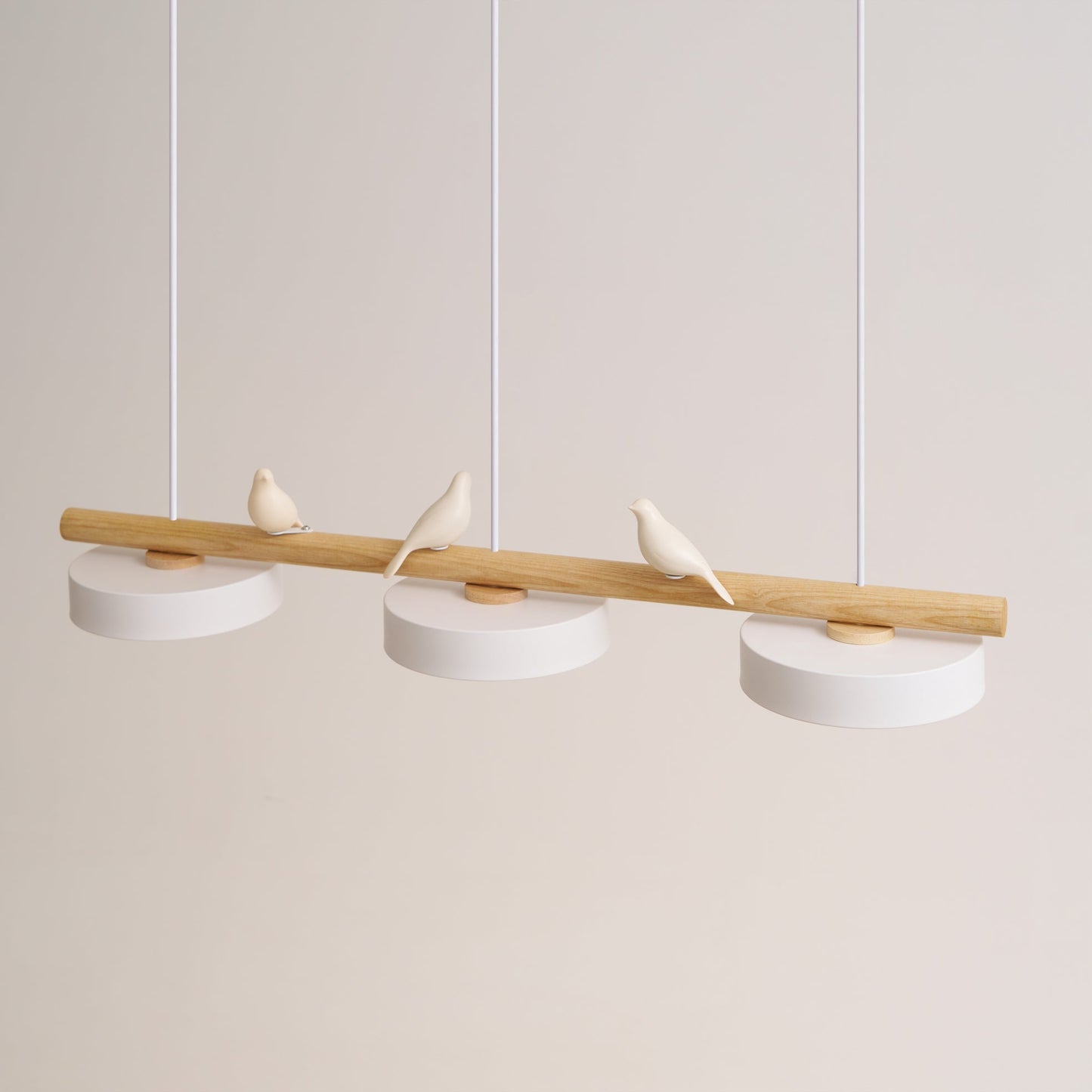 Pendant Light | Wood Beam Bird Design