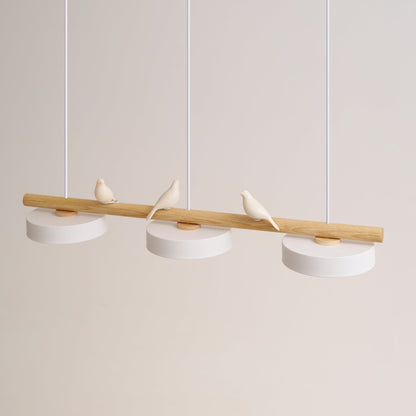 Pendant Light | Wood Beam Bird Design