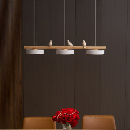 Pendant Light | Wood Beam Bird Design