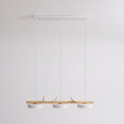 Pendant Light | Wood Beam Bird Design