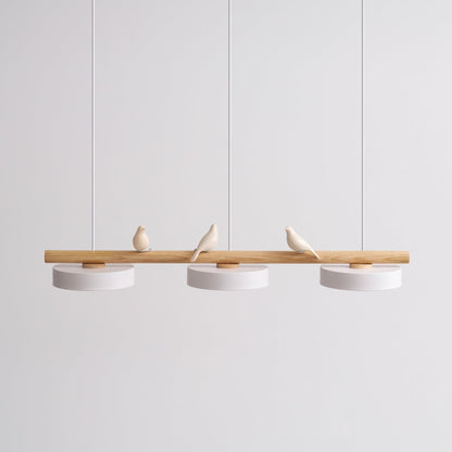 Pendant Light | Wood Beam Bird Design