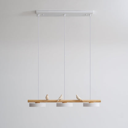 Pendant Light | Wood Beam Bird Design