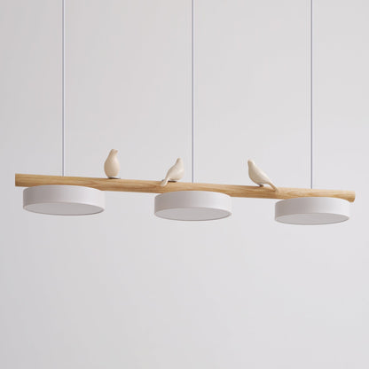 Pendant Light | Wood Beam Bird Design