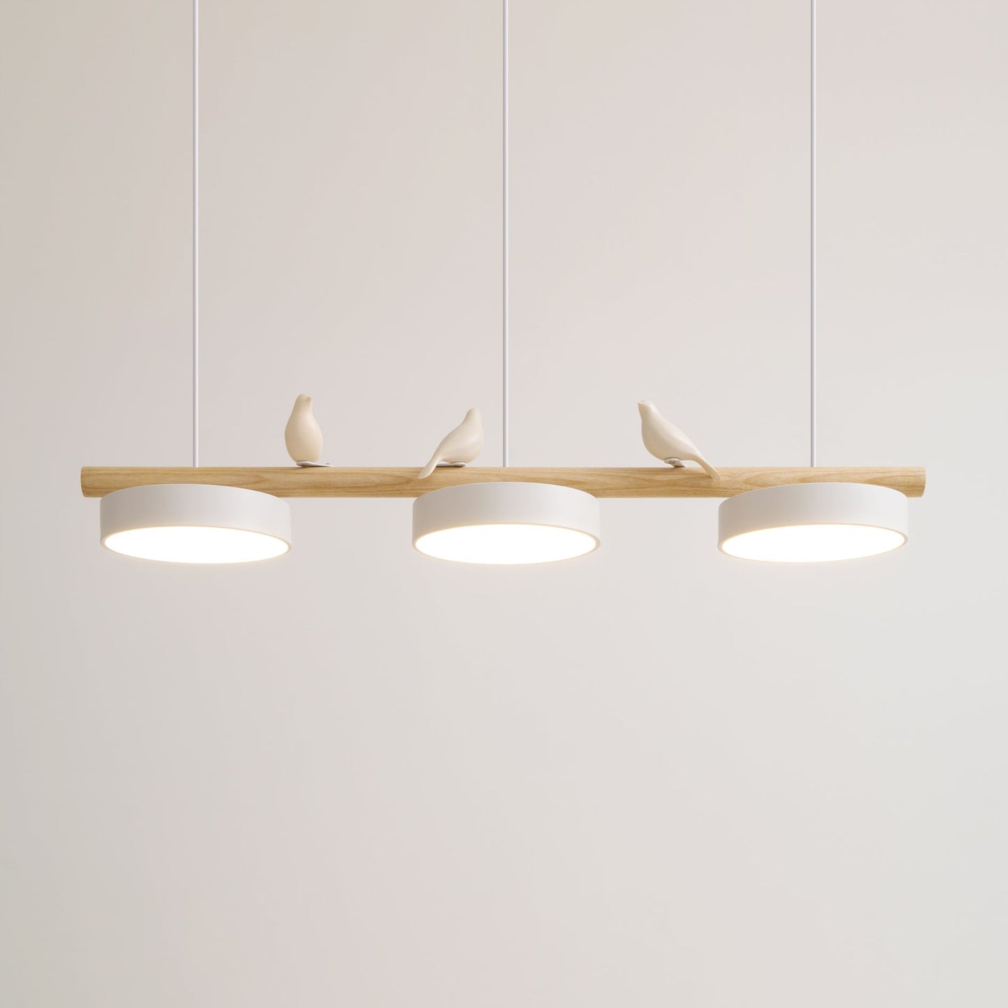 Pendant Light | Wood Beam Bird Design