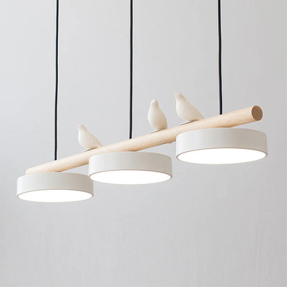 Pendant Light | Wood Beam Bird Design