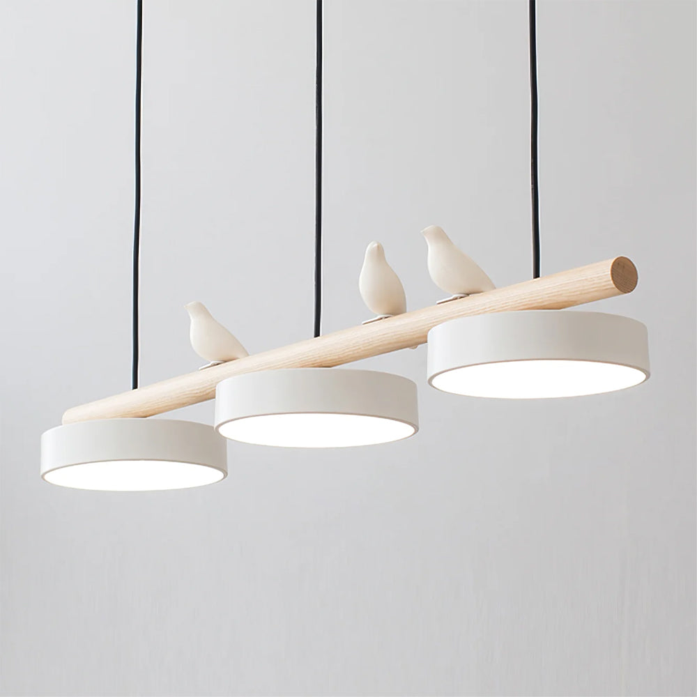 Pendant Light | Wood Beam Bird Design