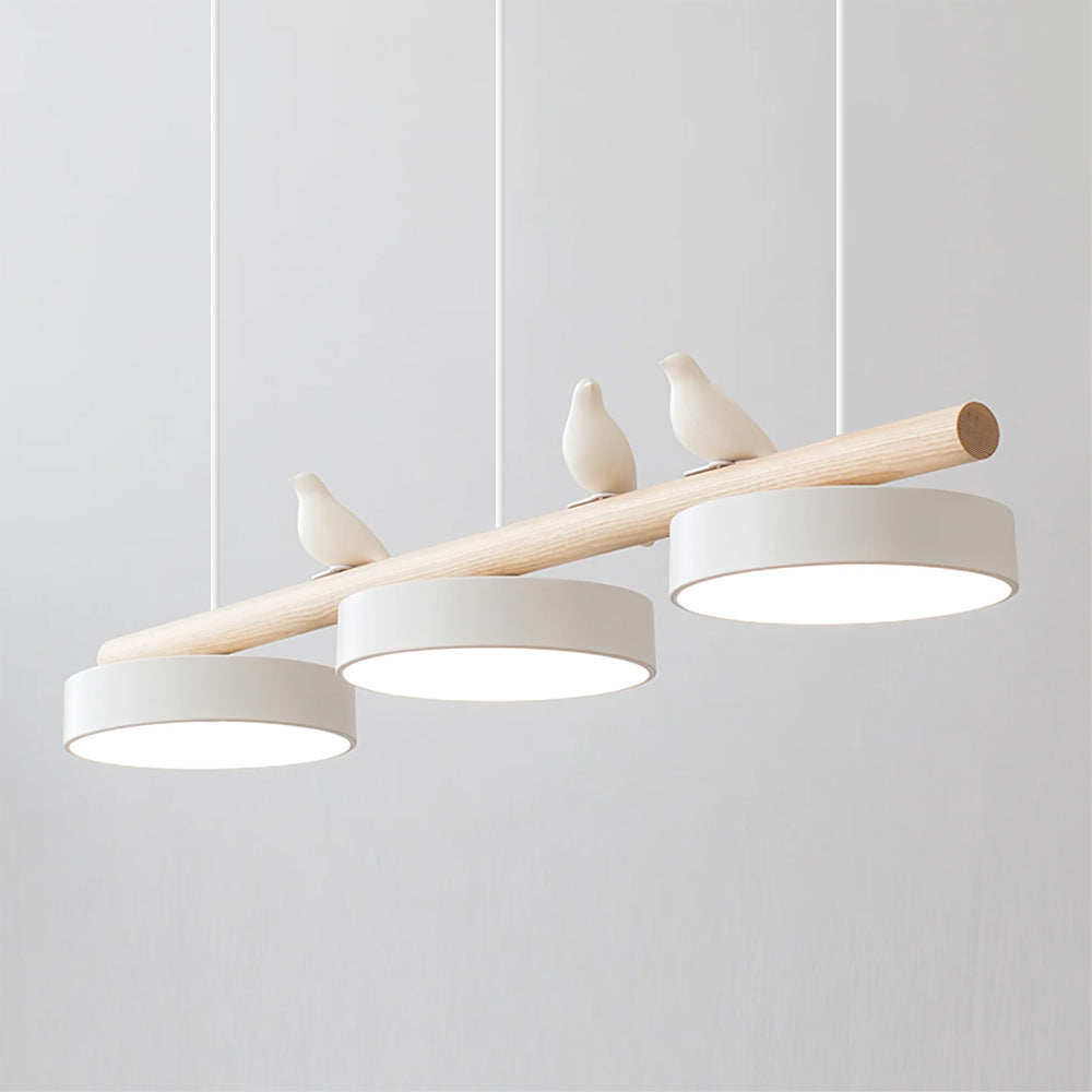 Pendant Light | Wood Beam Bird Design