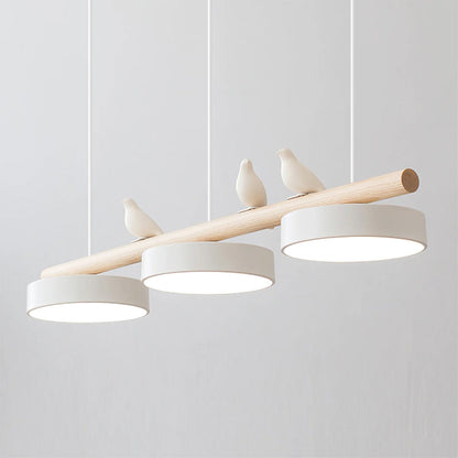 Pendant Light | Wood Beam Bird Design