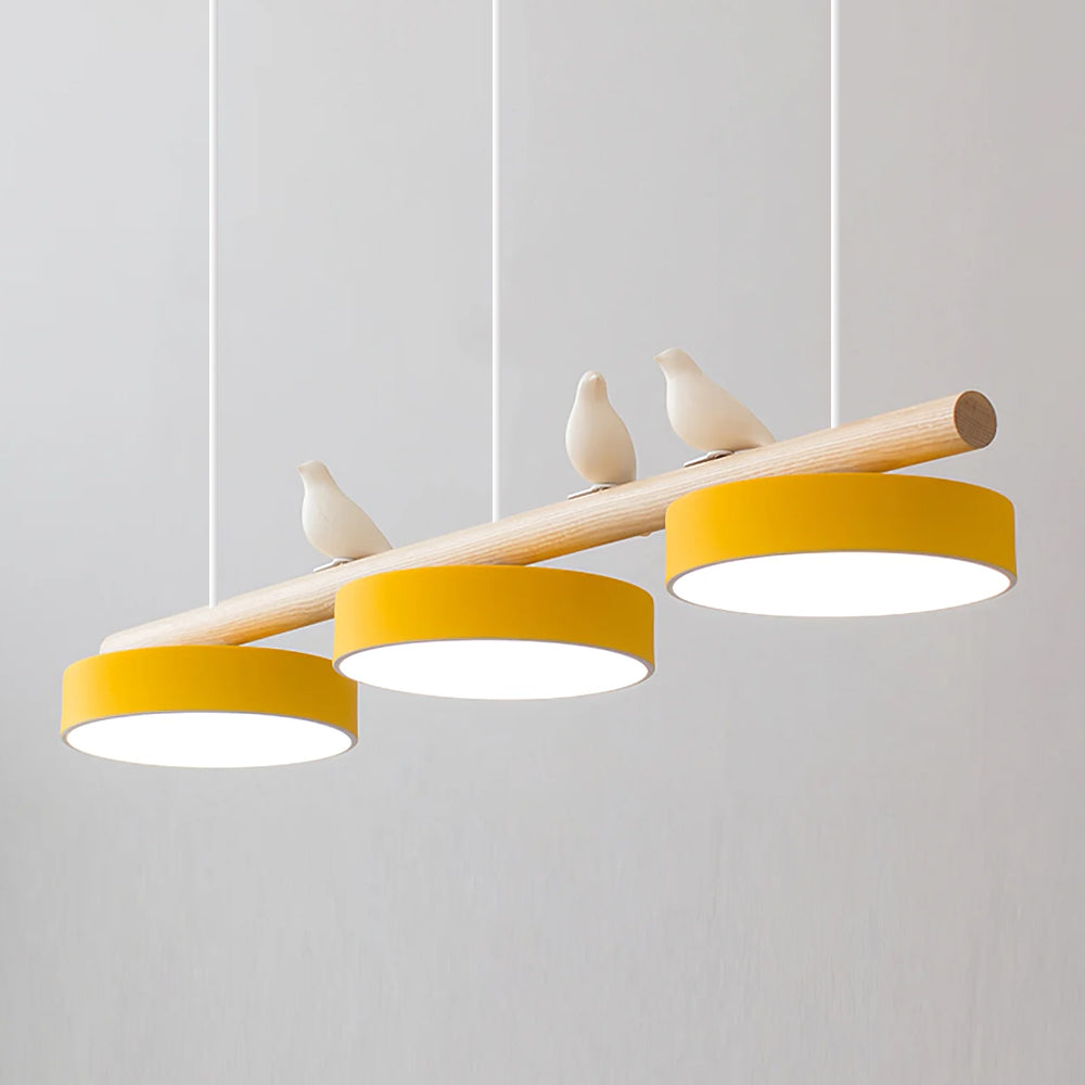 Pendant Light | Wood Beam Bird Design