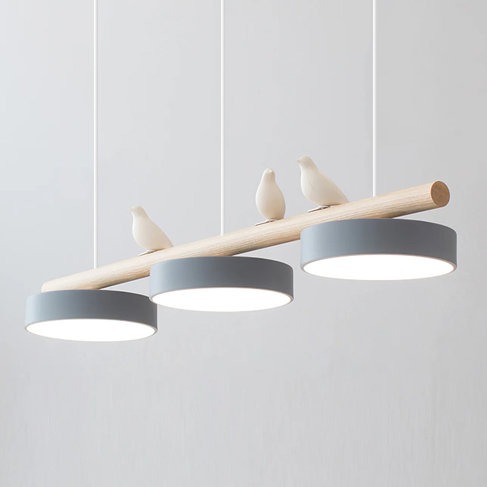 Pendant Light | Wood Beam Bird Design