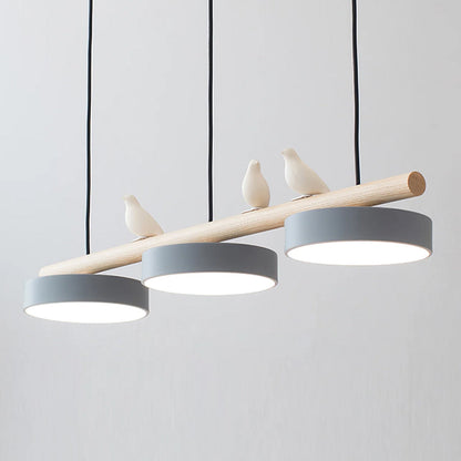 Pendant Light | Wood Beam Bird Design
