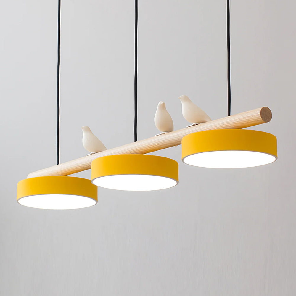 Pendant Light | Wood Beam Bird Design