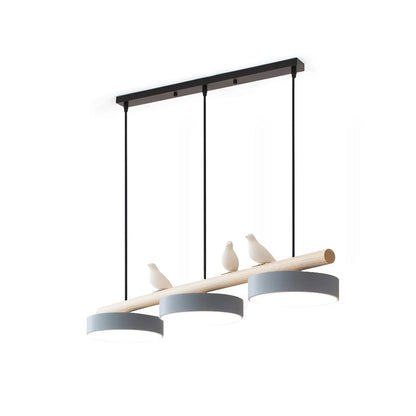 Pendant Light | Wood Beam Bird Design
