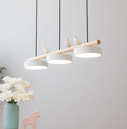 Pendant Light | Wood Beam Bird Design