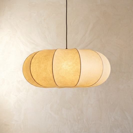 Pendant Light | Silk Wabi-Sabi Lantern Design