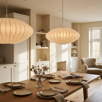 Pendant Light | Oval Cocoon Shade Design