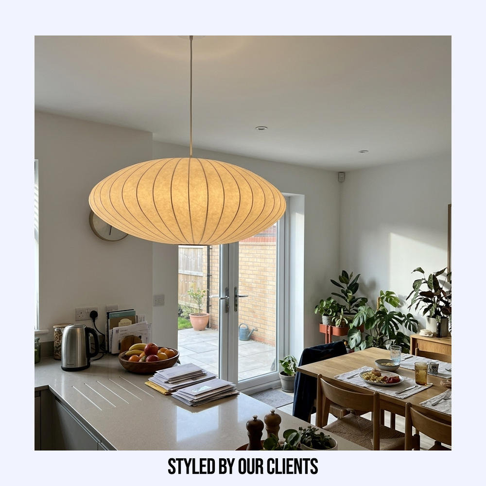 Pendant Light | Oval Cocoon Shade Design