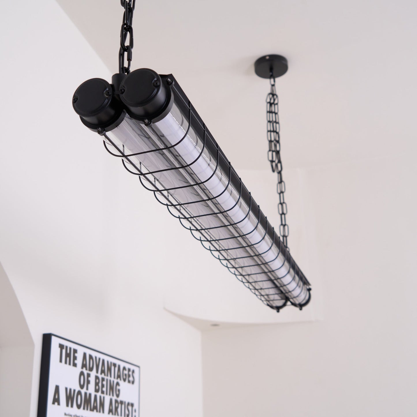 Pendant Light | Industrial Cage Tube Design
