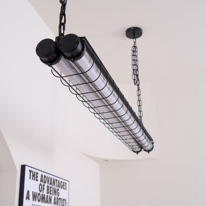 Pendant Light | Industrial Cage Tube Design