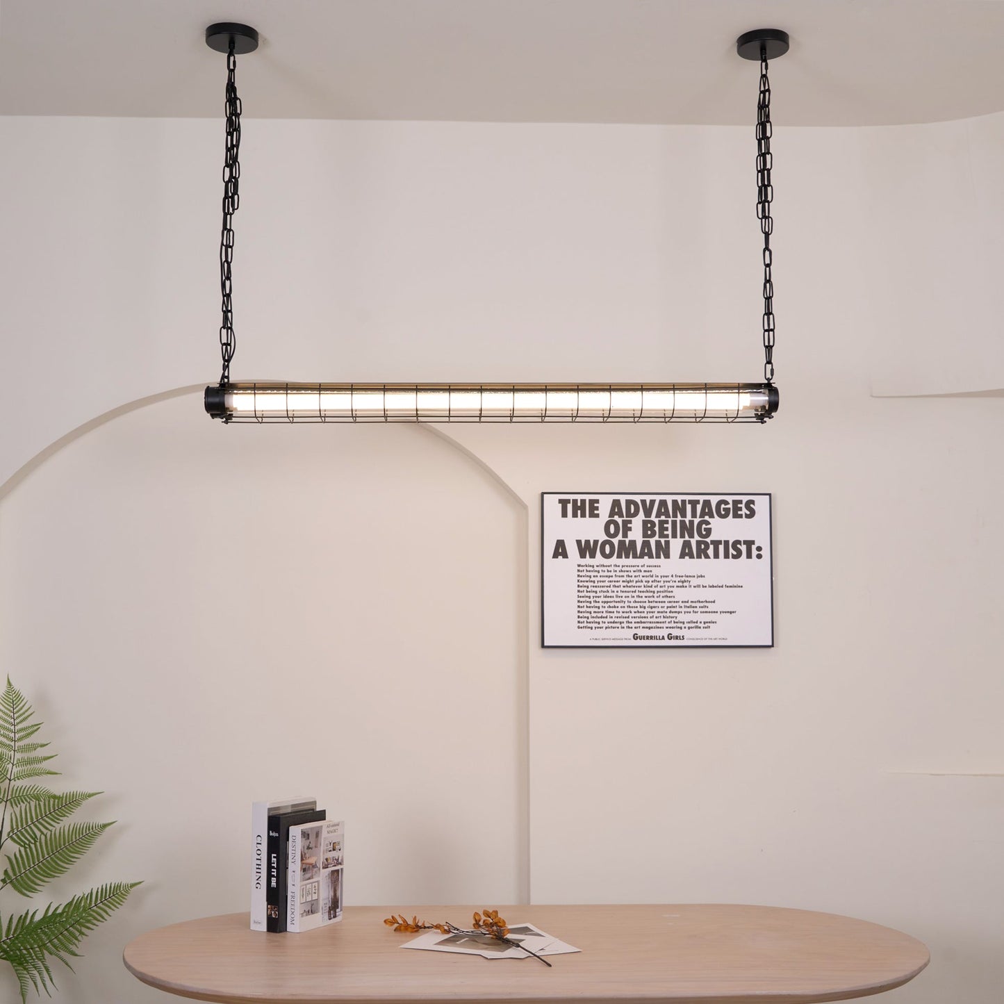 Pendant Light | Industrial Cage Tube Design