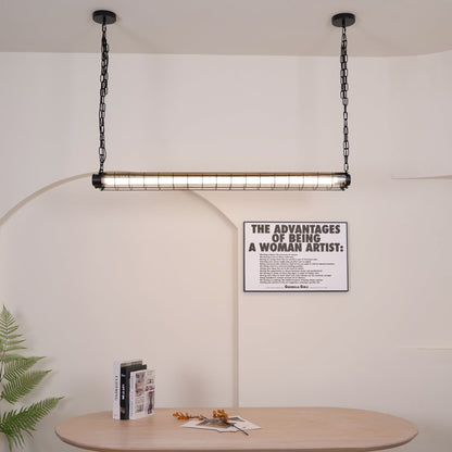 Pendant Light | Industrial Cage Tube Design