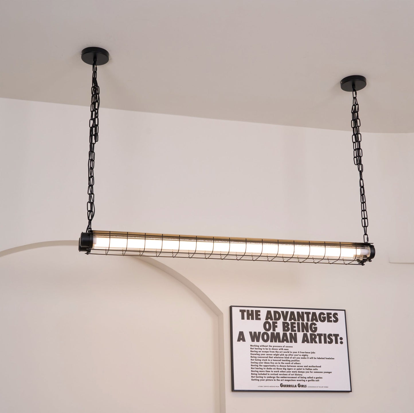 Pendant Light | Industrial Cage Tube Design