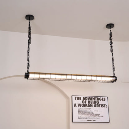 Pendant Light | Industrial Cage Tube Design