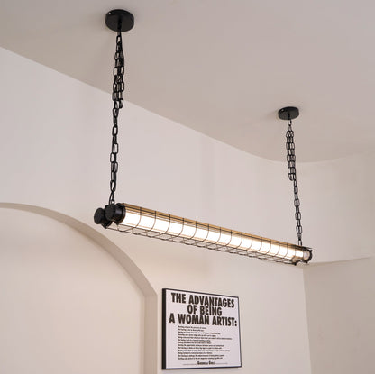 Pendant Light | Industrial Cage Tube Design