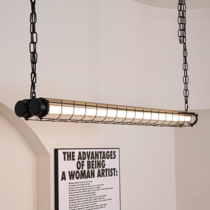 Pendant Light | Industrial Cage Tube Design