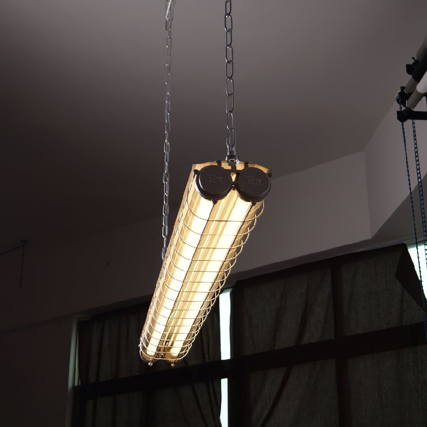 Pendant Light | Industrial Cage Tube Design