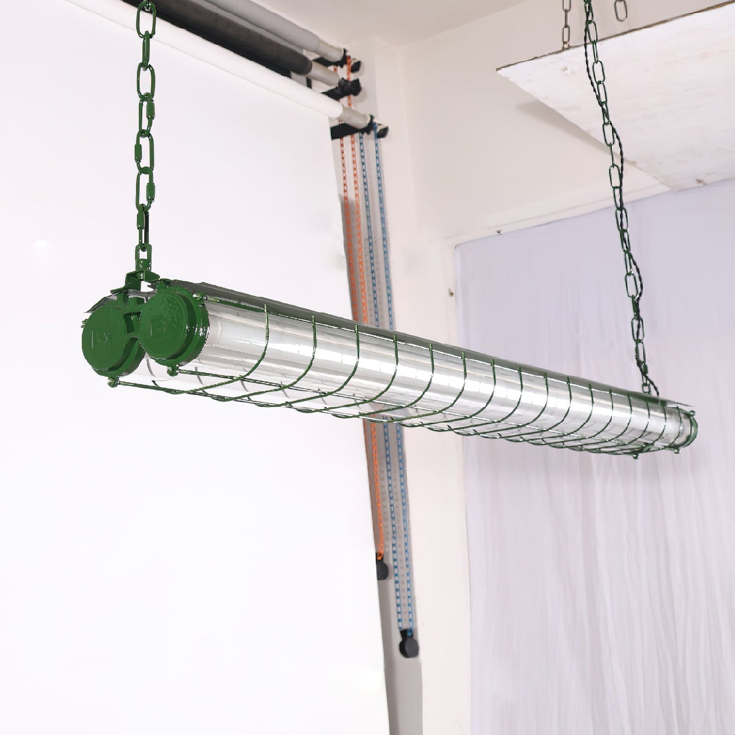 Pendant Light | Industrial Cage Tube Design